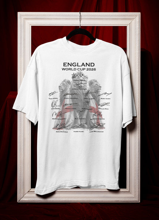 ENGLAND WORLD CUP 2026 SIGNATURE T