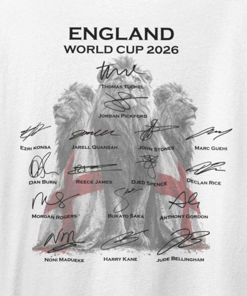ENGLAND WORLD CUP 2026 SIGNATURE T