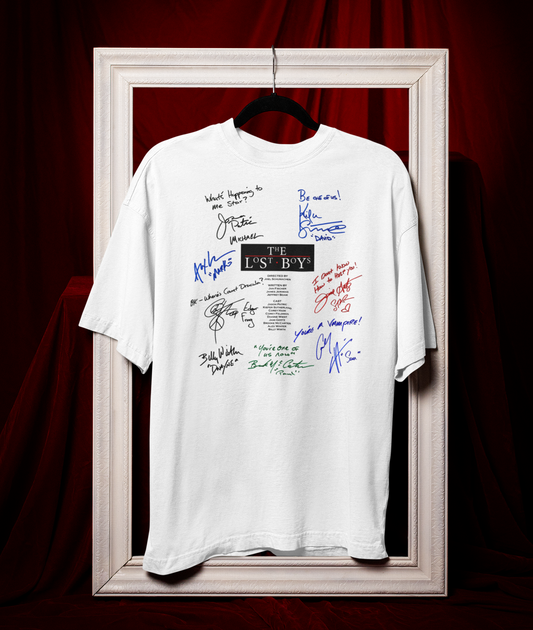 LOST, BOYS, Iconic Signature T, Awesome Gift, Personal Memorabilia, T Shirt, Gift, Present, Christmas, Valentines, TV, Film, Cinema, Hollywood.