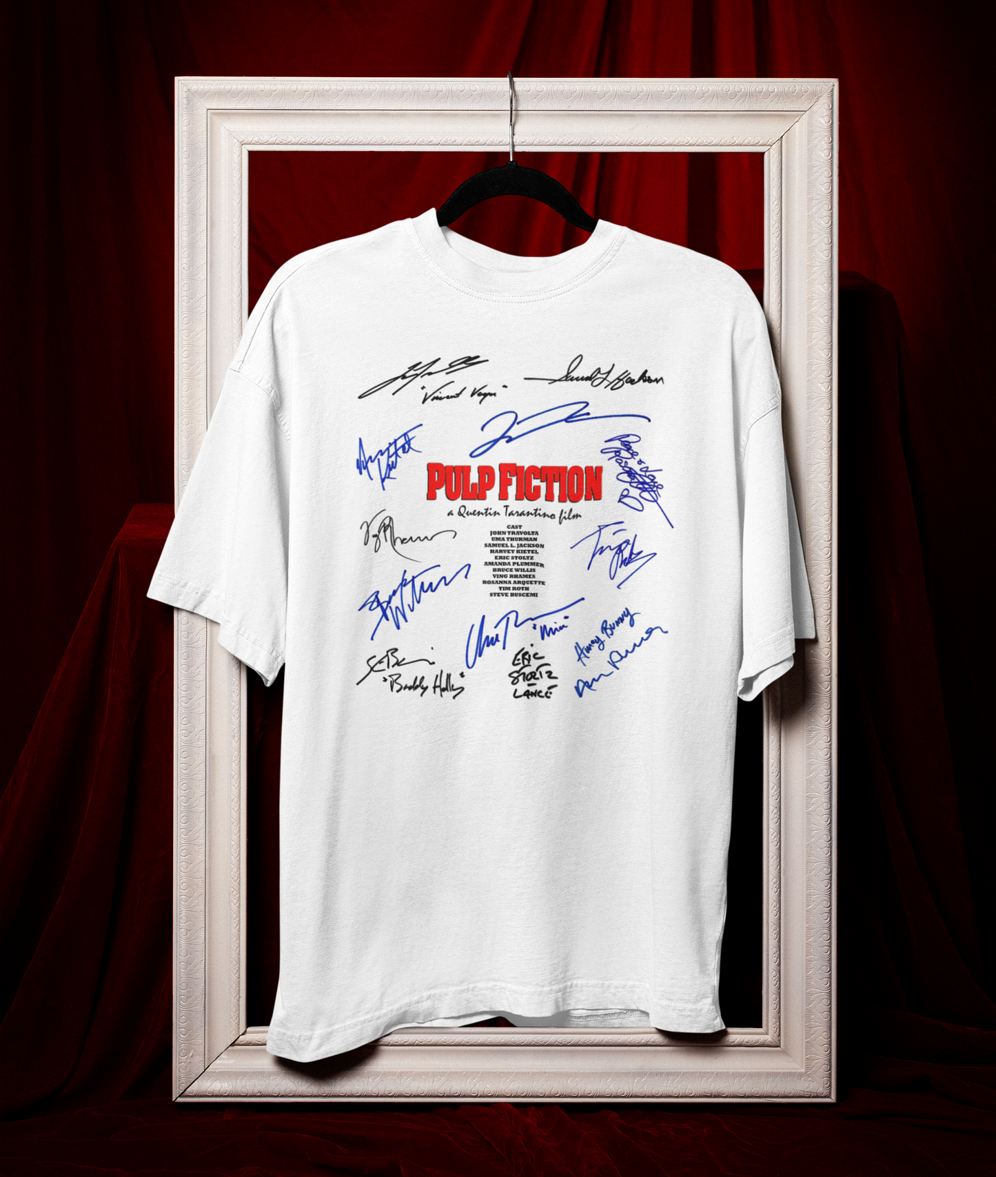 PULP FICTION, Iconic Signature T, Awesome Gift, Personal Memorabilia, T Shirt, Gift, Present, Christmas, Valentines, TV, Film, Cinema, Hollywood.